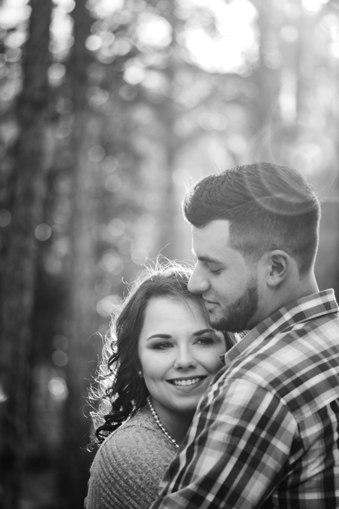 engagement photos at southern pines wedding venue in lake city Florida. Photo by Chabeli Woolsey Black Tie & Co www.btcweddings.com