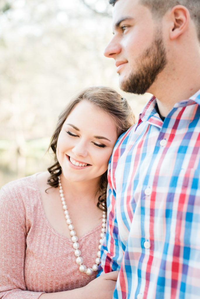 engagement photos at southern pines wedding venue in lake city Florida. Photo by Chabeli Woolsey Black Tie & Co www.btcweddings.com