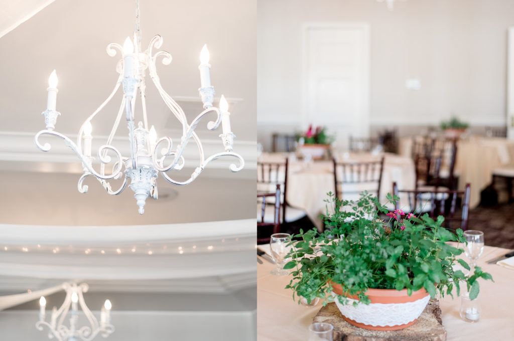 reception room details at the Queen's Harbour country club in Jacksonville Florida Photography by Chabeli Woolsey Black Tie & Co www.btcweddings.com