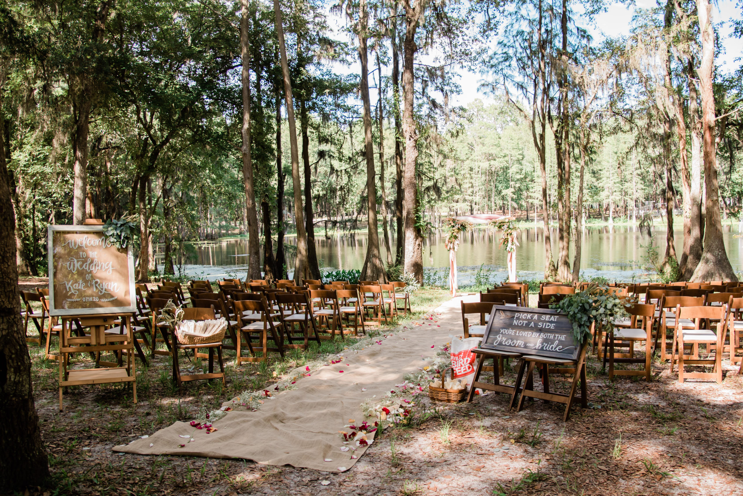 Wedding Ceremony at Rees Lake Spirit of the Suwannee