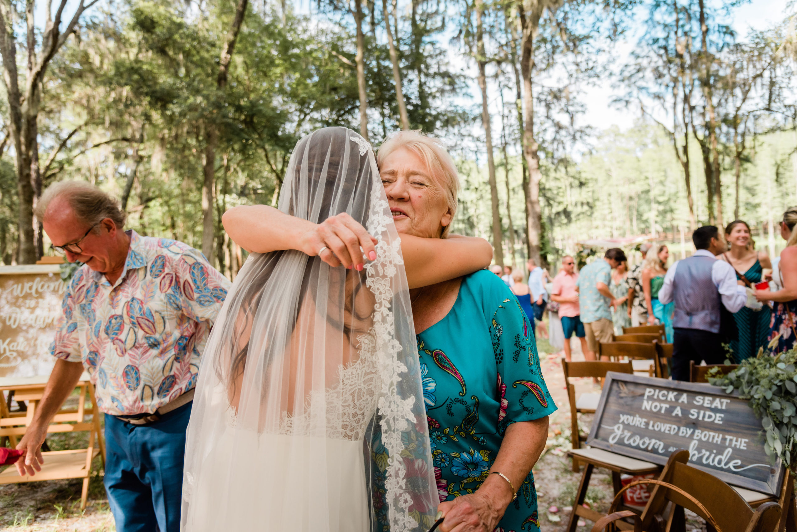 Wedding Ceremony at Rees Lake Spirit of the Suwannee, Live Oak Florida, Black Tie and Co.