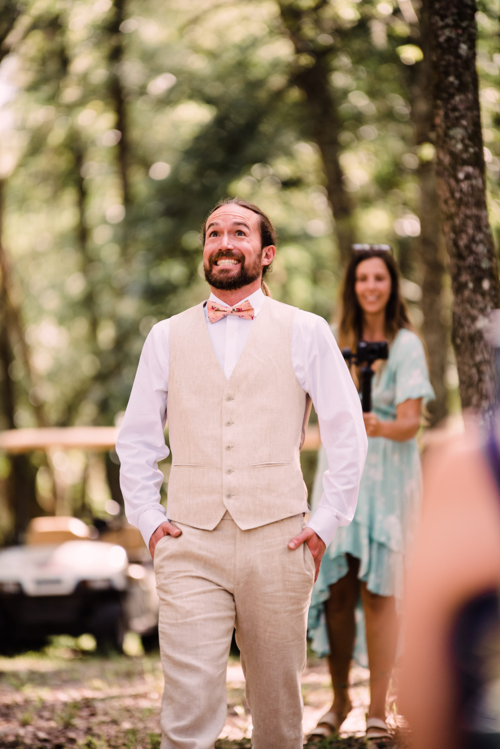 Wedding Ceremony at Rees Lake Spirit of the Suwannee, Live Oak Florida, Black Tie and Co.