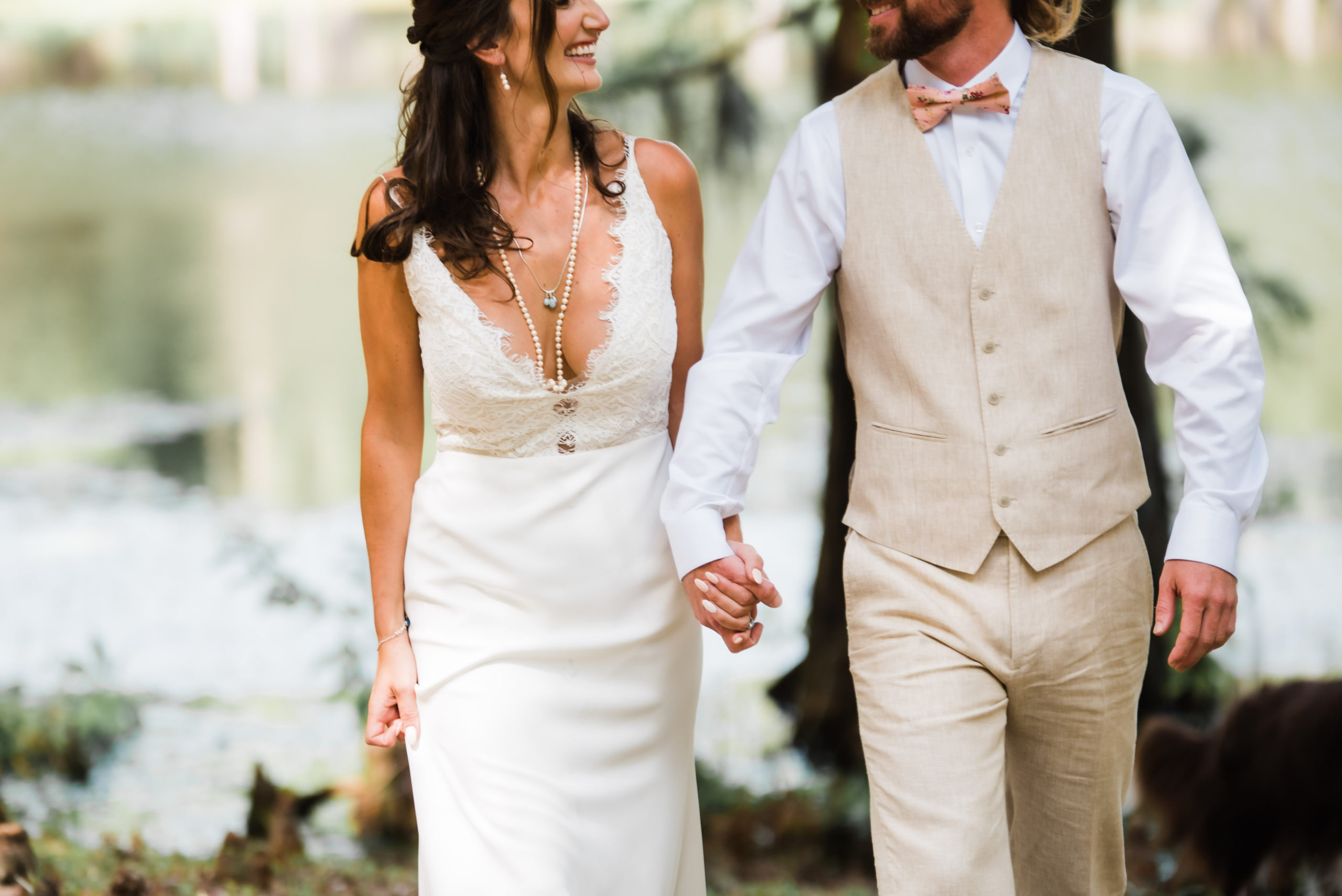 Bride and Groom photos at Spirit of the Suwannee wedding, Live Oak Florida, Black Tie and Co.