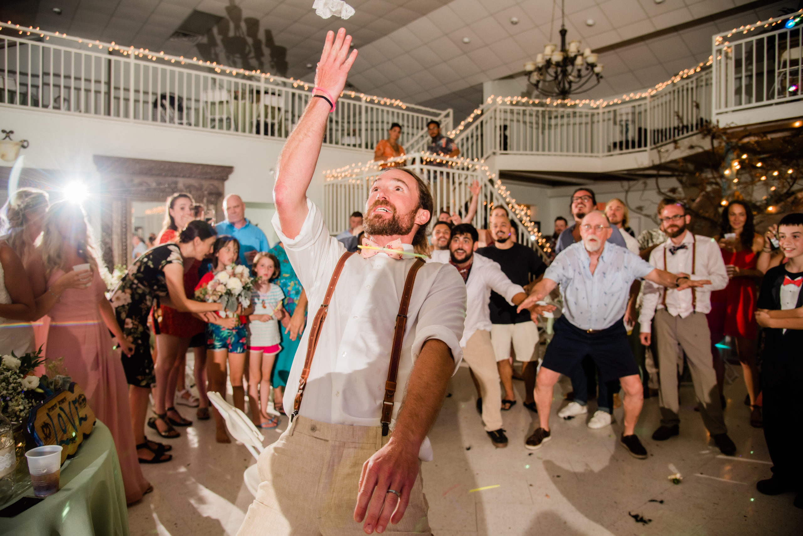 wedding reception Grand hall at Spirit of the Suwannee wedding, Live Oak Florida, Black Tie and Co.