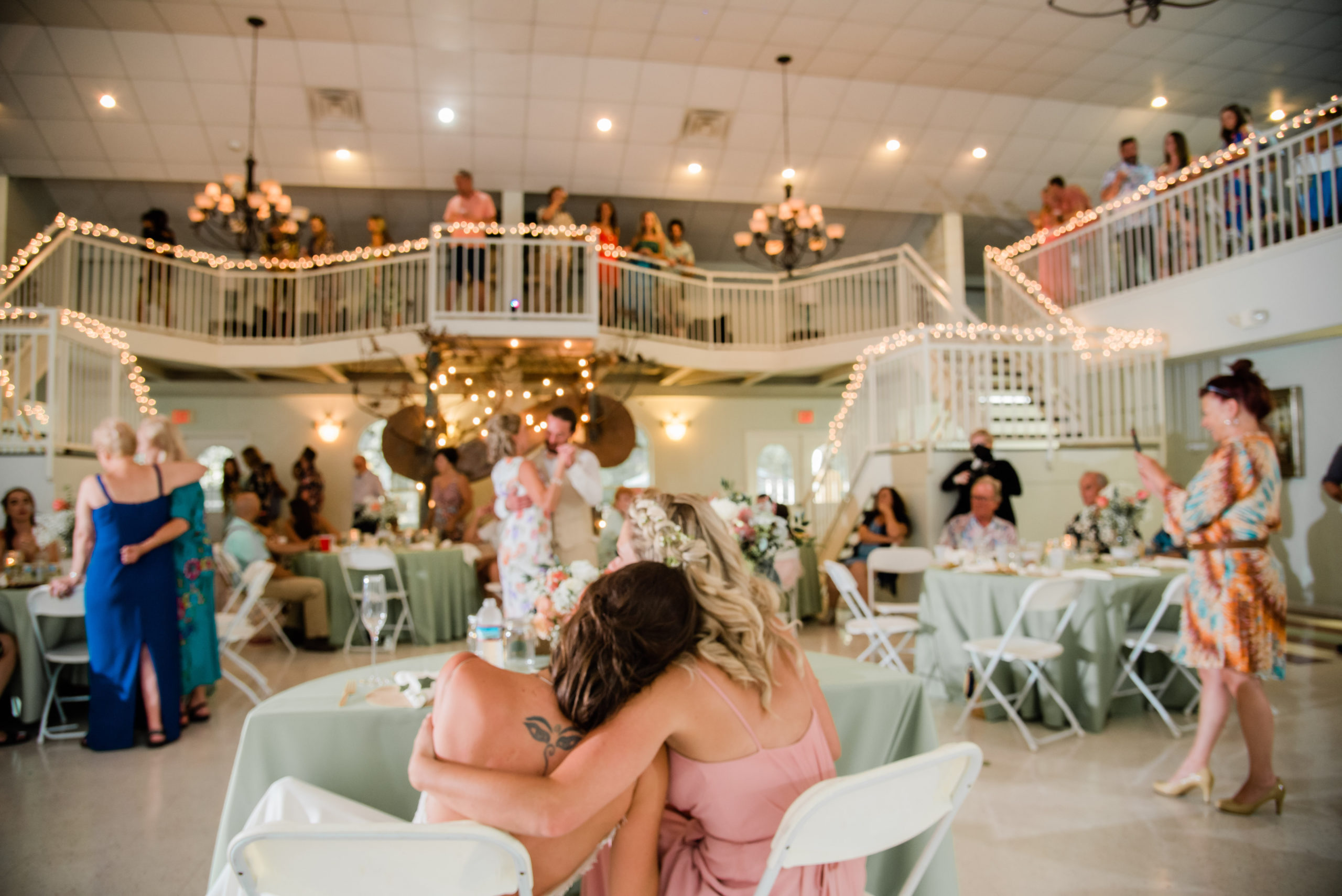 wedding reception Grand hall at Spirit of the Suwannee wedding, Live Oak Florida, Black Tie and Co.