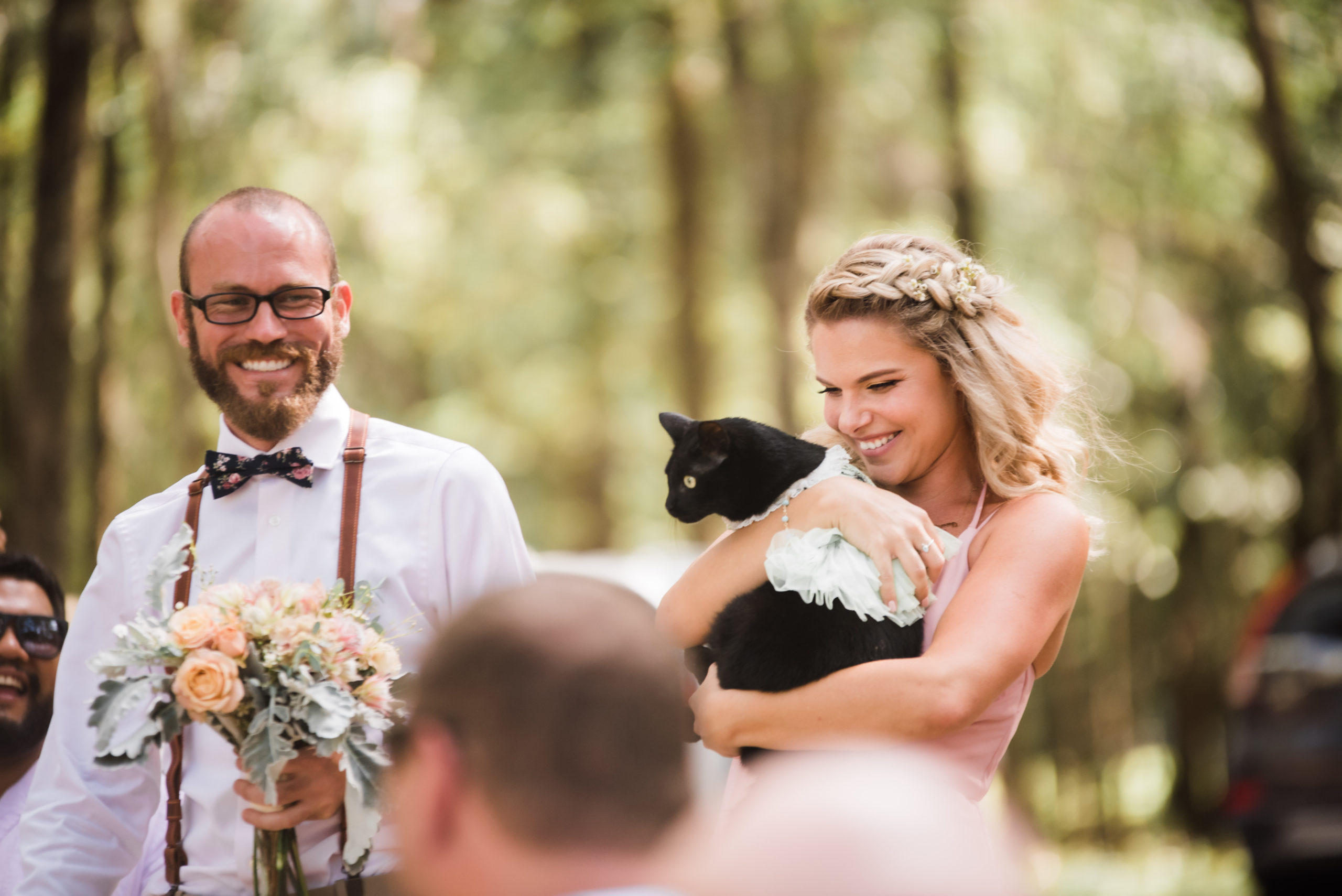 Wedding Ceremony at Rees Lake Spirit of the Suwannee, Live Oak Florida, Black Tie and Co.